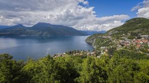 Lake Como Above Varenna Italy